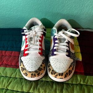 Women’s Dunk Low Nike safari mix size 6.5
